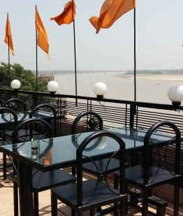 Breathtaking rooftop view of River Ganga from Rashmi Guest House, Varanasi